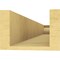 Ekena Millwork 6in. W x 4in. H x 36in. L Rivera Woodgrain TimberThane Rafter Tail, Primed Tan RFTUR06X04X36RIVRCPR - alternate 3